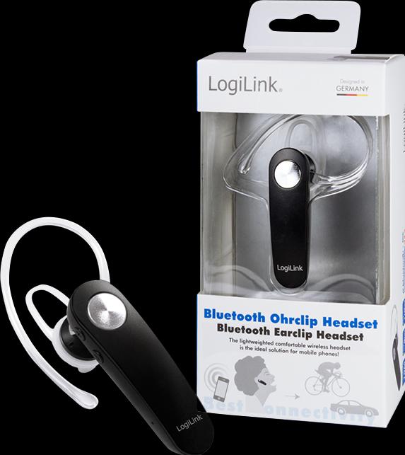 Productafbeelding LogiLink Bluetooth Earclip Headset (Draadloze)