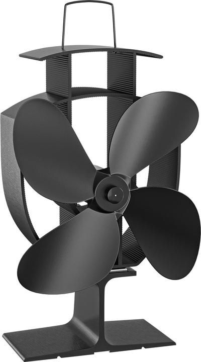 Image du produit Wiltec Ventilateur de poêle Bois 4 Pales 50-300°C Autoalimentation thermique par Chaleur Sans courant Four