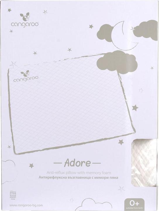 Actual product image Cangaroo Adore baby pillow, anti-reflux
