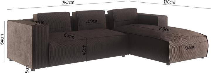 Actual product image Ropez Cloe (Corner sofa)