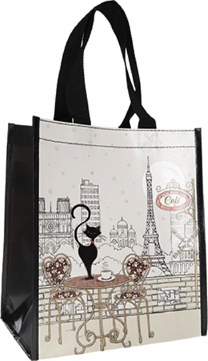 Kiub einkaufstasche aus recyceltem kunststoff bug art paris cafe
