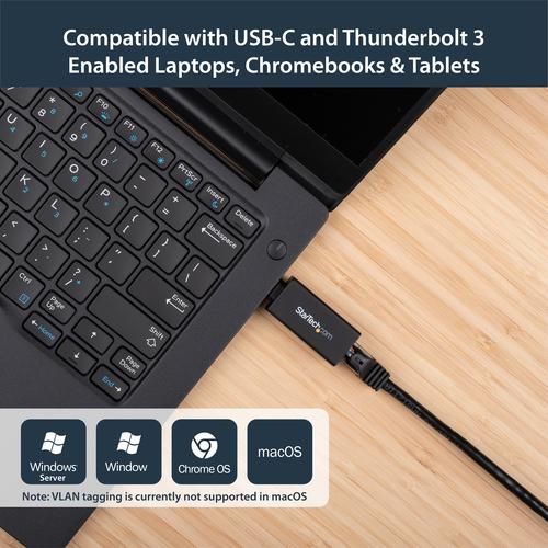 Productafbeelding StarTech USB C Naar Gbe Netwerkadapter (USB-C, RJ45/LAN (1x))