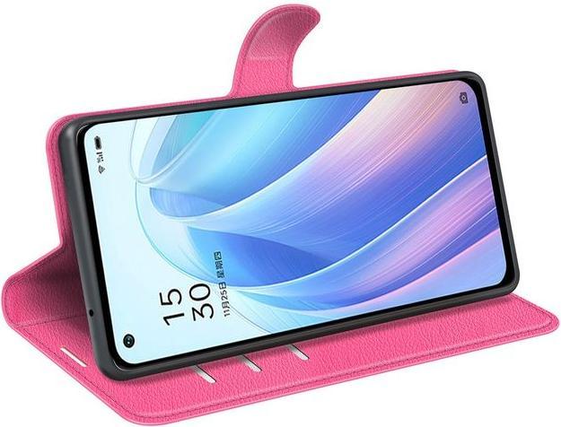 Actual product image MU Classic Litchi Leather Bookcover Series (Oppo Reno 7 Pro 5G)