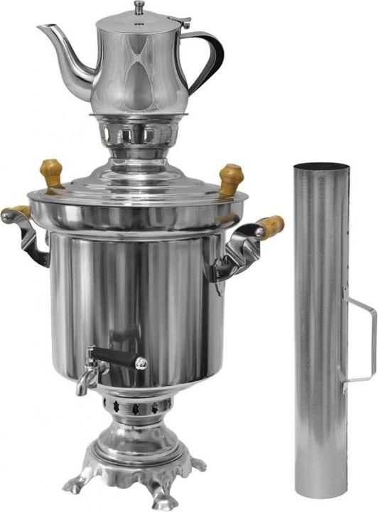 Immagine prodotto Legro Holzkohle Samowar mit Teekanne (5 l)