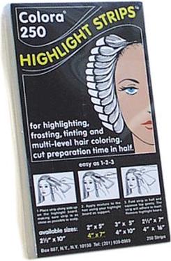 Comair Colora Highl.Strips 10x25cm(4x10#) 250 B