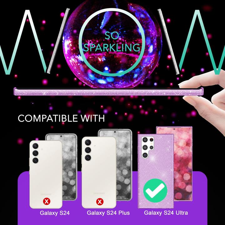 Produktbild Nalia Glitzer Hybrid Hülle (Samsung Galaxy S24 Ultra)