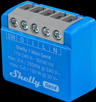 Actual product image Shelly 1 Mini Gen4 (Switch actuator)
