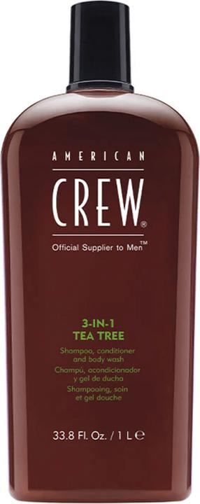 Actual product image American Crew 3-IN-1 Tea Tree (1000 ml, Liquid shampoo)
