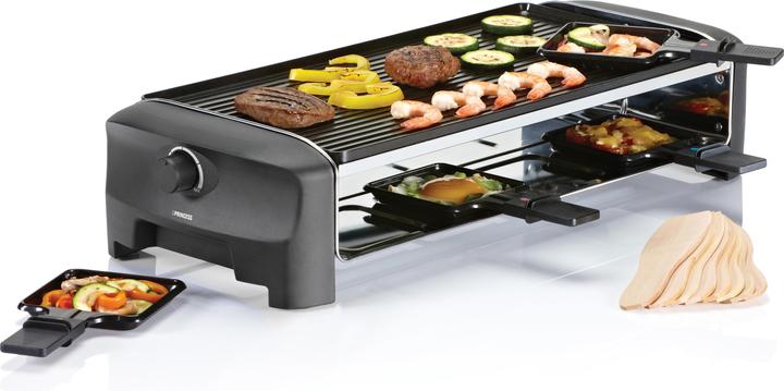 Actual product image Princess Raclette and Teppanyaki Grill, for 8 persons, 1200 Watt, 162840