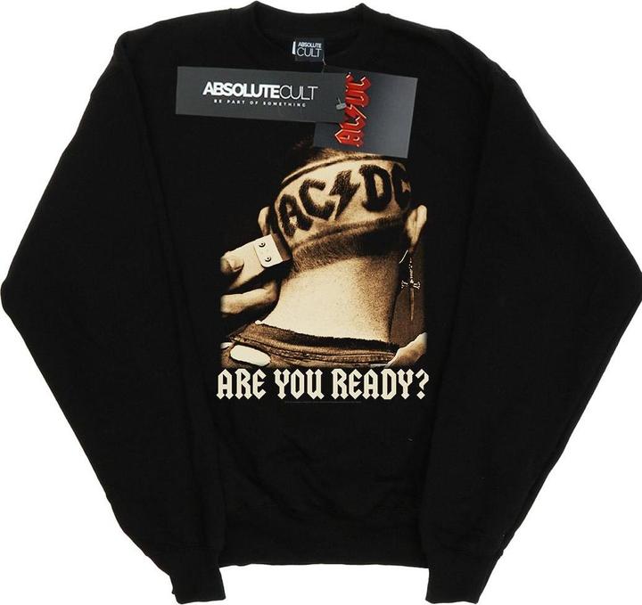 Produktbild AC/DC Are You Ready Haar rasieren Baumwolle Sweatshirt (L)