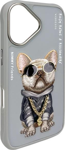 Produktbild Dog & Bone Nimmy case iPhone 16 6.1" gray Glasses Cool Dog (Apple iPhone 16)