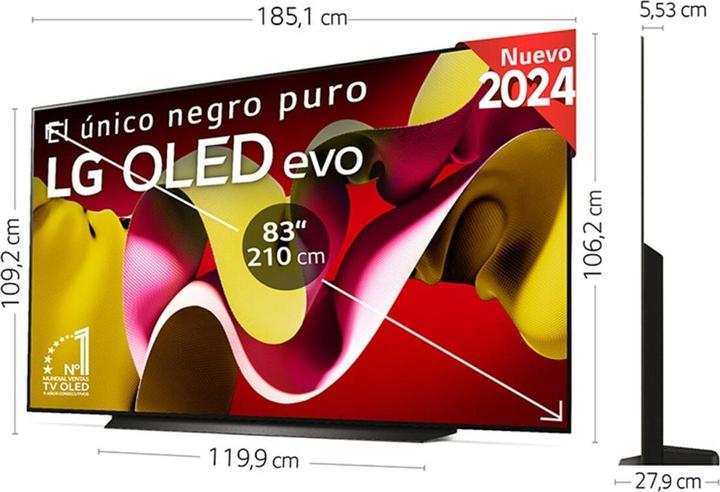 Actual product image LG OLED83C44LA (83", C4, OLED, 4K, 2024)