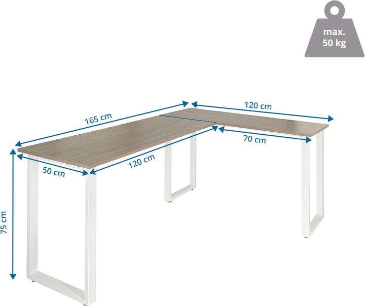 Produktbild Hjh Office Workspace Basic I (75 x 165 x 120 cm)