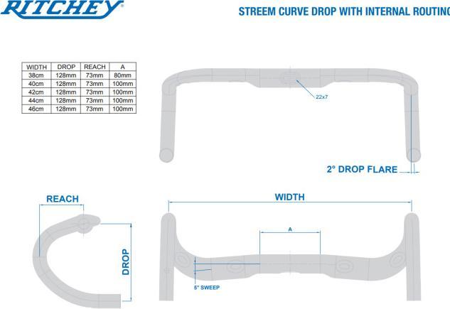 Actual product image Ritchey WCS Streem Di2 Road (420 mm)