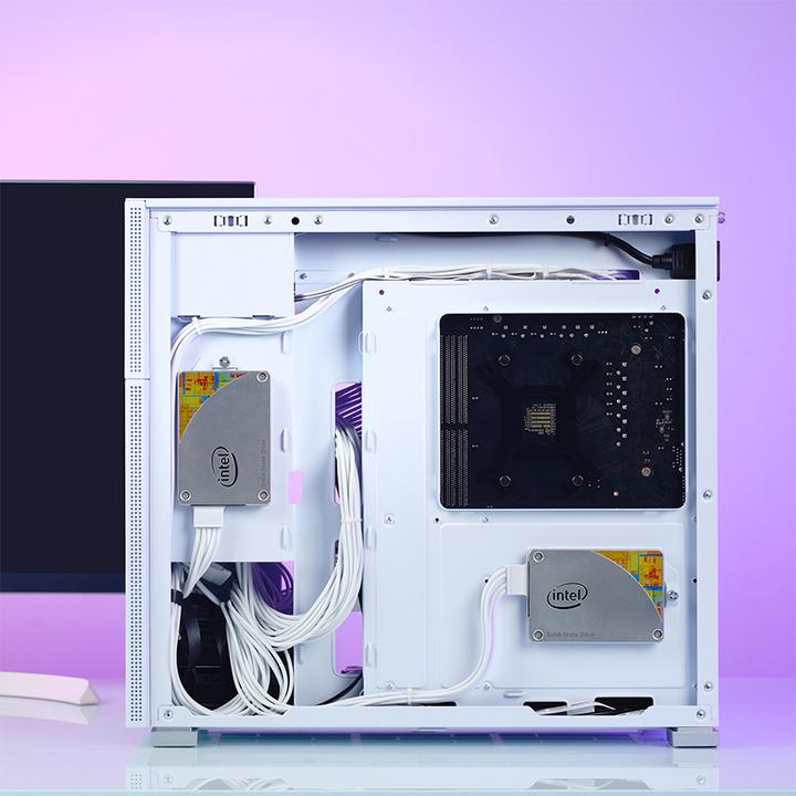 Actual product image Jonsbo D41 MESH White (mATX, DTX, Mini-ITX, ATX)