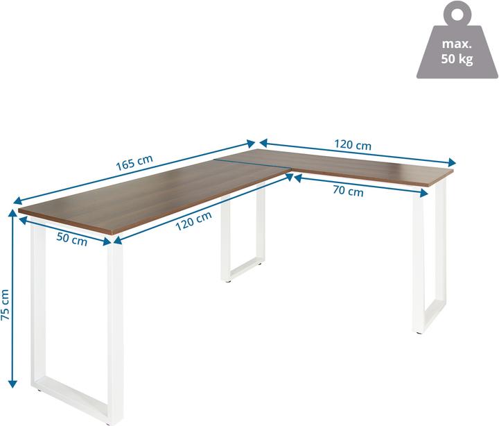 Produktbild Hjh Office Workspace Basic I (75 x 165 x 120 cm)