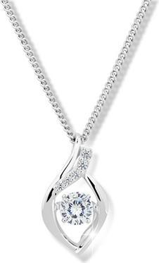 Modesi Beautiful necklace with crystals and zircons M43066