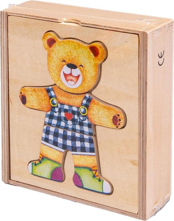 Image du produit Smily Puzzle en bois Teddy bear boy (18 pièces)