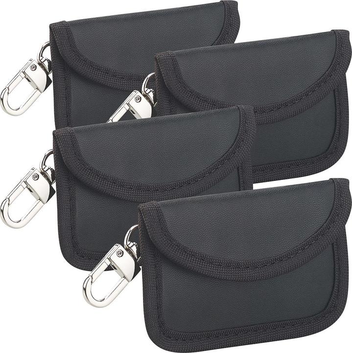 Produktbild Semptec 4er-Set RFID-Schutztaschen für Funk-Autoschlüssel