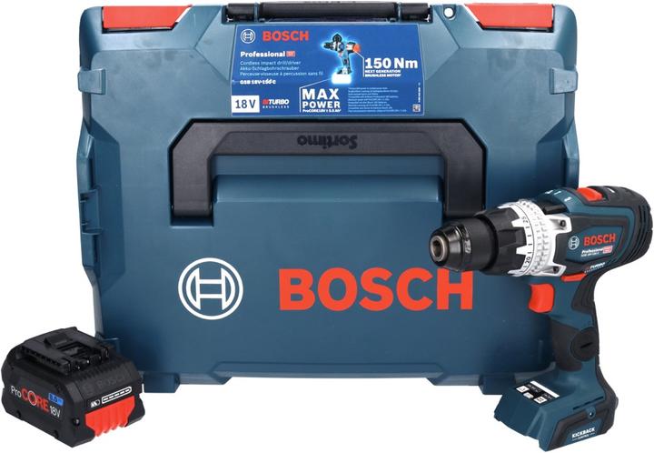Actual product image Bosch Professional Bosch GSB 18V-150 C Professional Battery Impact Drill 18 V 150 Nm Biturbo Brushless + 1x ProCORE (Rechargeable battery operated)