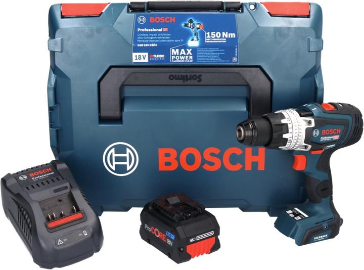 Actual product image Bosch Professional Bosch GSB 18V-150 C Professional Battery Impact Drill 18 V 150 Nm Biturbo Brushless + 1x ProCORE (Rechargeable battery operated)