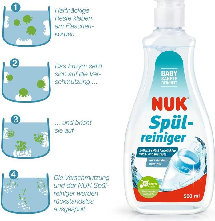 Actual product image NUK Rinsing cleaner 500ml for cleaning bottles and teats (500 ml)