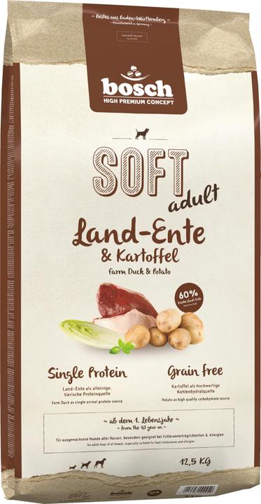 Produktbild Bosch Petfood HPC Soft Land-Ente & Kartoffel (Adult, 1 Stk., 12500 g)