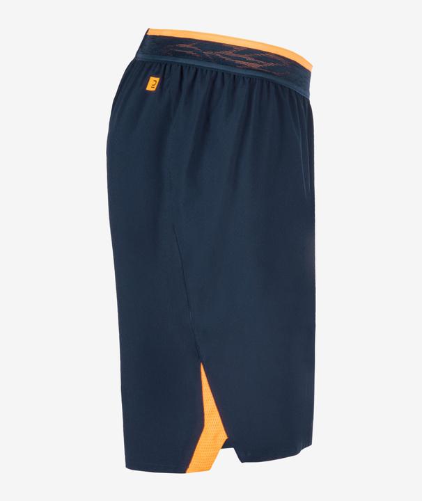 Actual product image Kipsta Ladies/men's football shorts - CLR navy blue/orange (M)
