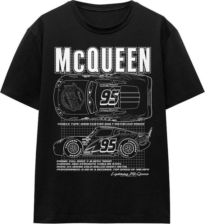 Immagine prodotto Cars Maglietta Saetta Mcqueen Outline Adulto Unisex (L)