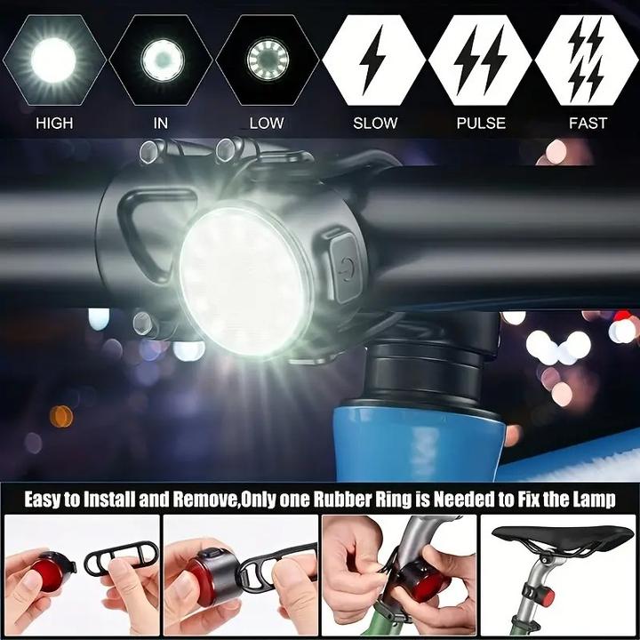 Immagine prodotto Cbx Set di luci LED per bicicletta Super Round