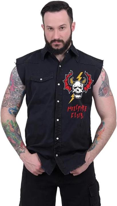 Immagine prodotto Spiral Hell Fire Club Camicia Cose più Strane Adulto Unisex (XL)