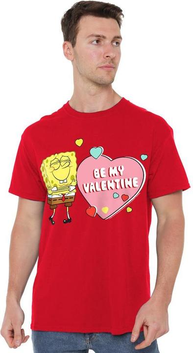 Immagine prodotto Spongebob Squarepants Be My Valentine Maglietta Uomo (4XL)