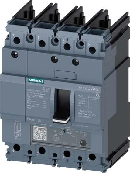Produktbild Siemens Leistungsschalter 80A 4p opt.Motorantr 3VA5180-6EF41-0AA0