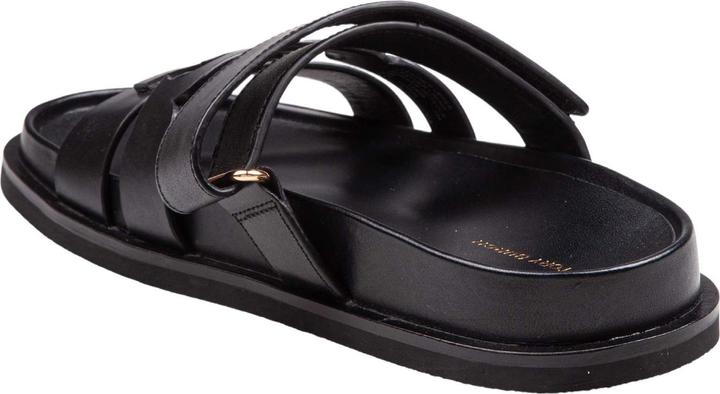 Actual product image Tory Burch slide ines sport double t in leather color black (37)