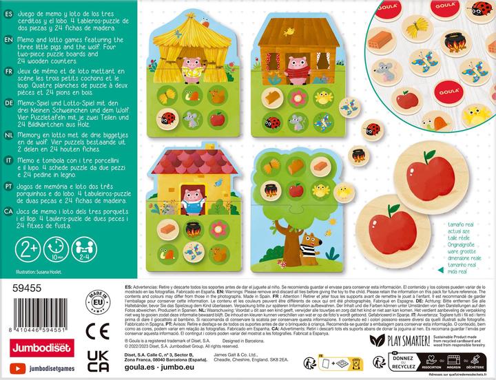 Produktbild Jumbo 3 Little Pigs Memo&Loto (Deutsch)