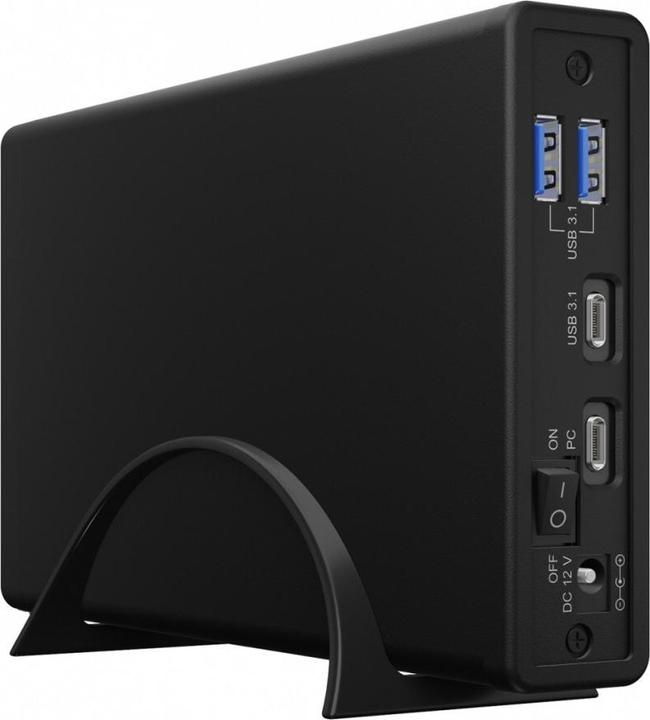 Image du produit Icy Box IB-382H-C31 Boîtier avec hub USB (3.5", 2.5")