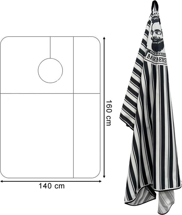 Actual product image Bate Barbershop cape