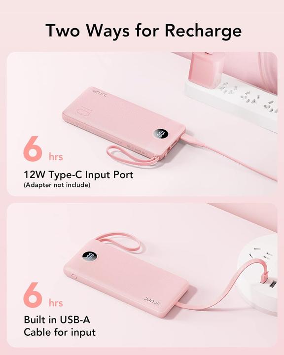 Image du produit Vrurc Powerbank (10000 mAh, 12 W)