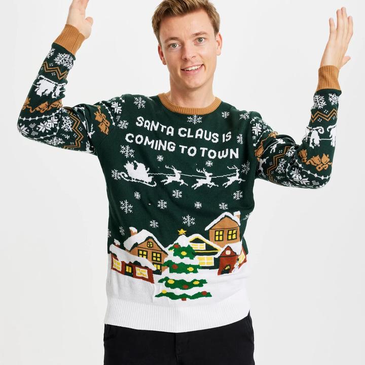 Immagine prodotto Christmas Sweats Babbo Natale sta arrivando in città (XL, XXL)