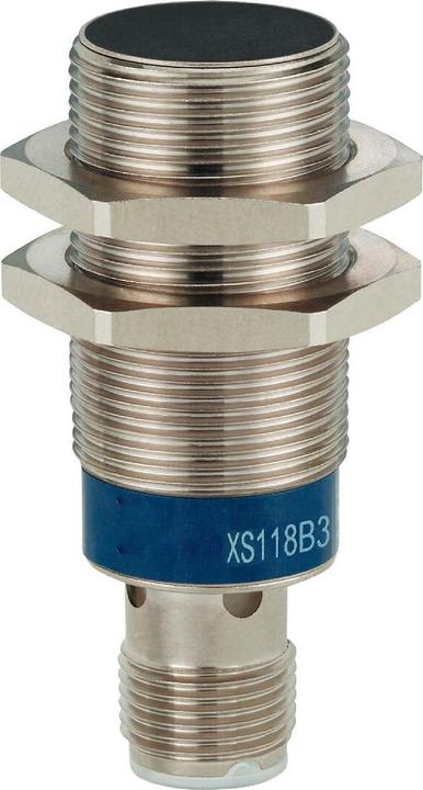 Actual product image TE Sensors Sensor, Inductive M18 8mm, PNP NO, M12 (Switch)
