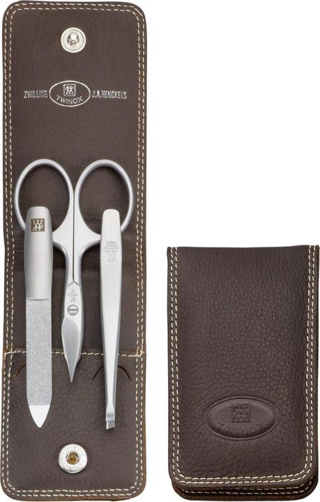 Actual product image Zwilling TWINOX Mountain pocket case, brown, 3-pcs.