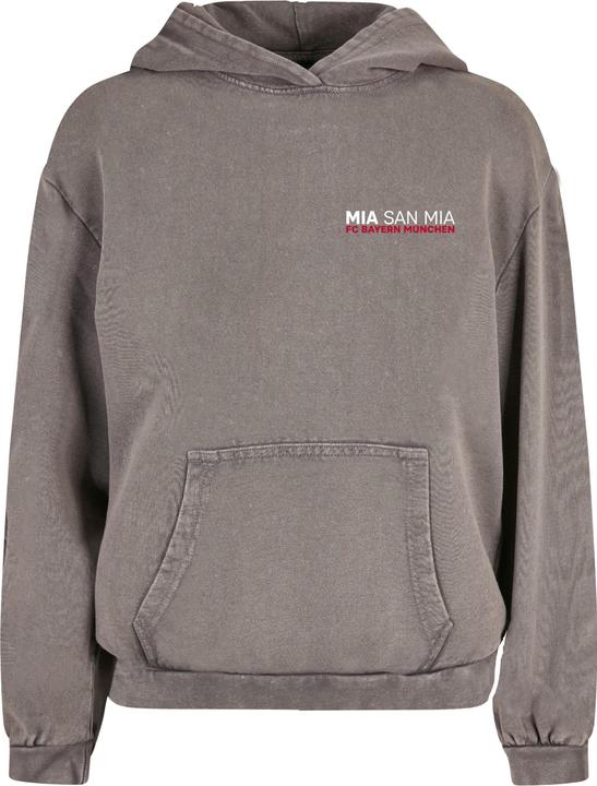 Immagine prodotto FC Bayern München Felpa con cappuccio oversize da donna con logo e storia lavata con acido - 131347 (S)