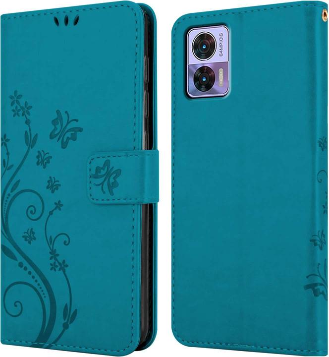 Produktbild Cadorabo Hülle für Motorola EDGE 30 NEO mit Blumen Muster (Motorola Edge 30 Neo)
