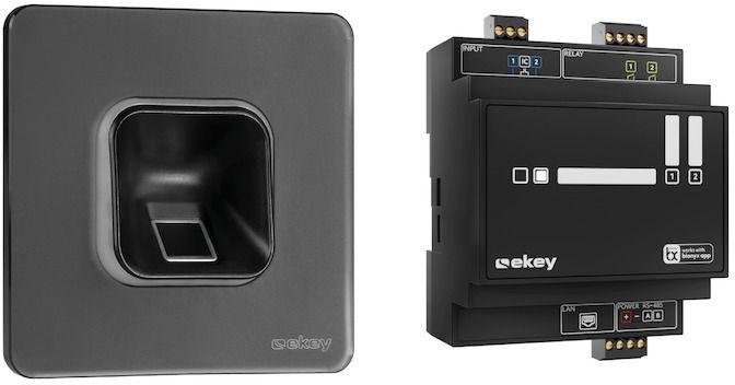 Ekey 203704 Fingerprint flush-mounted access system, top-hat rail IP54 (Fingerprint)