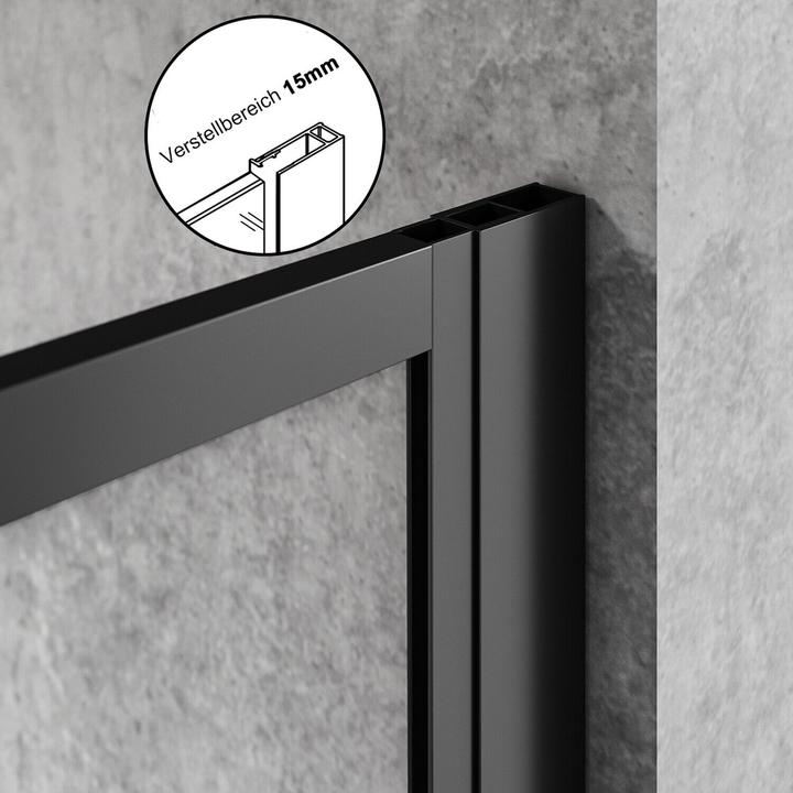 Produktbild SONNI Porte de douche 100 x 200 cm 8 mm Clearwave EasyClean Nano sur un c?t Porte de douche en verre (120 cm, 100 cm, 200 cm)