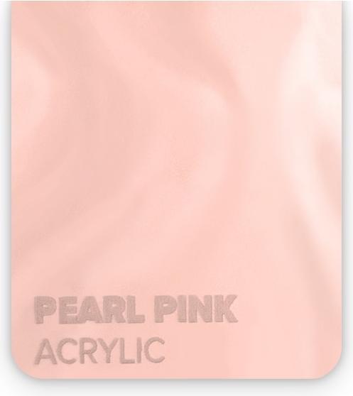 flux Acrylglasplatte - Beambox - Pearl Pink (37.50 cm, 40 cm)
