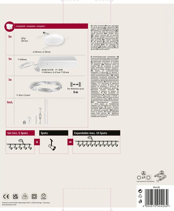 Produktbild Paulmann Wire System DiscLED