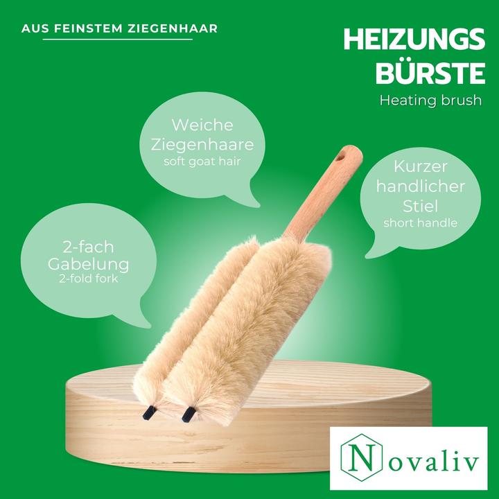 Actual product image Novaliv 3X Jalousienbürste Jalousien Rolladenbürste Rollo Reinigungsbürste 29x8x5cm IDEAL auch als H (1 pcs.)