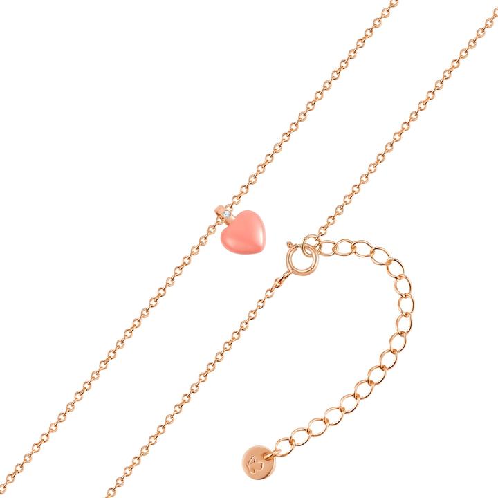 Actual product image Glanzstücke München Ladies necklace heart sterling silver - 35936 (Sterling Silver, 40 - 45 cm)