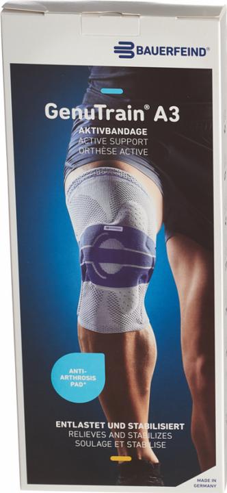 Produktbild GenuTrain A3 Aktivbandage Grösse 6 rechts titan (6)